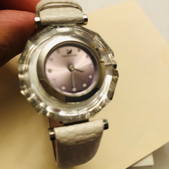 Swarovski Accessories - Swarovski crystal lake watch lizard grain  strap